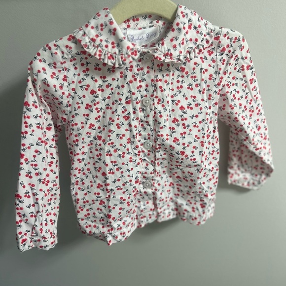 Rachel Riley Cherry Button up blouse! 18 months Excellent condition!100% cotton - Picture 1 of 7